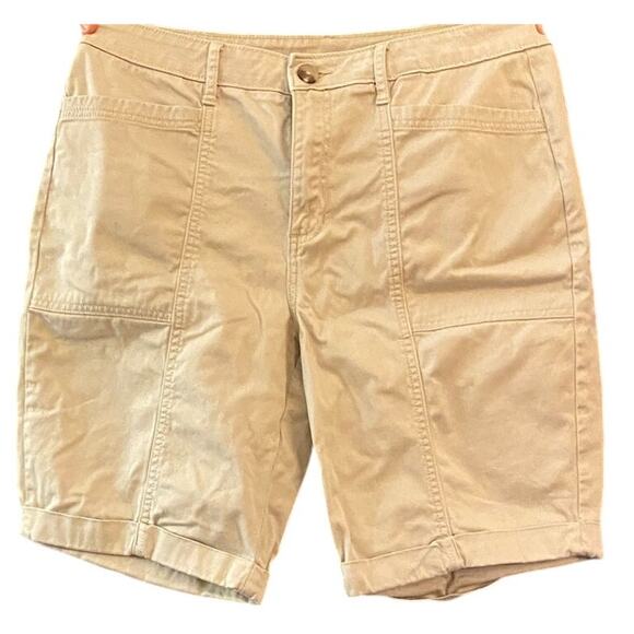 Croft & Barrow Cotton Cuffed Shorts Size M - Picture 1 of 5